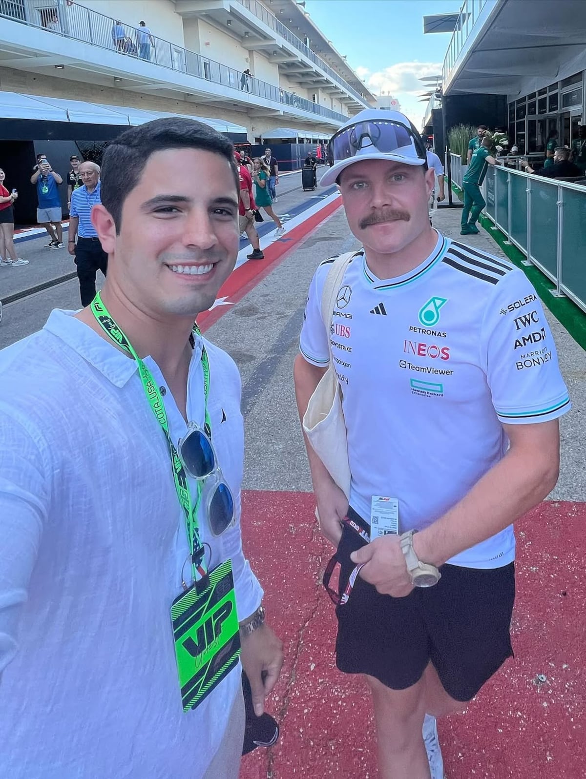 Diputado panameño en la F1: José Pérez Barboni asistió al Gran Premio de Estados Unidos 