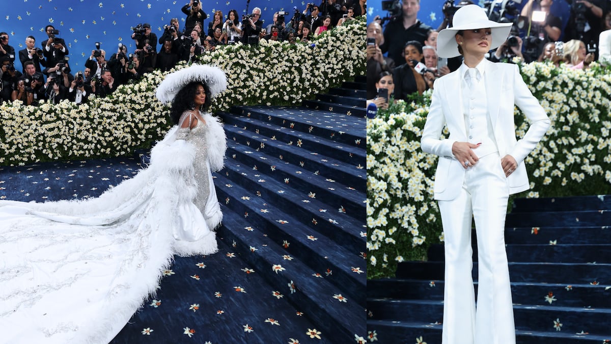 Diana Ross y Zendaya, dos divas de blanco en la Met Gala