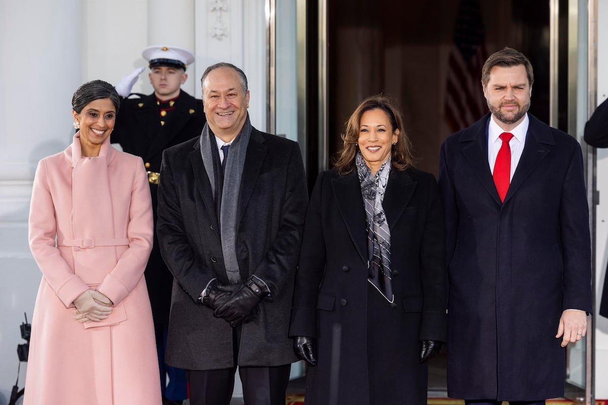 Vestida de rosa y de Óscar de la Renta: Usha Vance, la segunda  dama de Estados Unidos