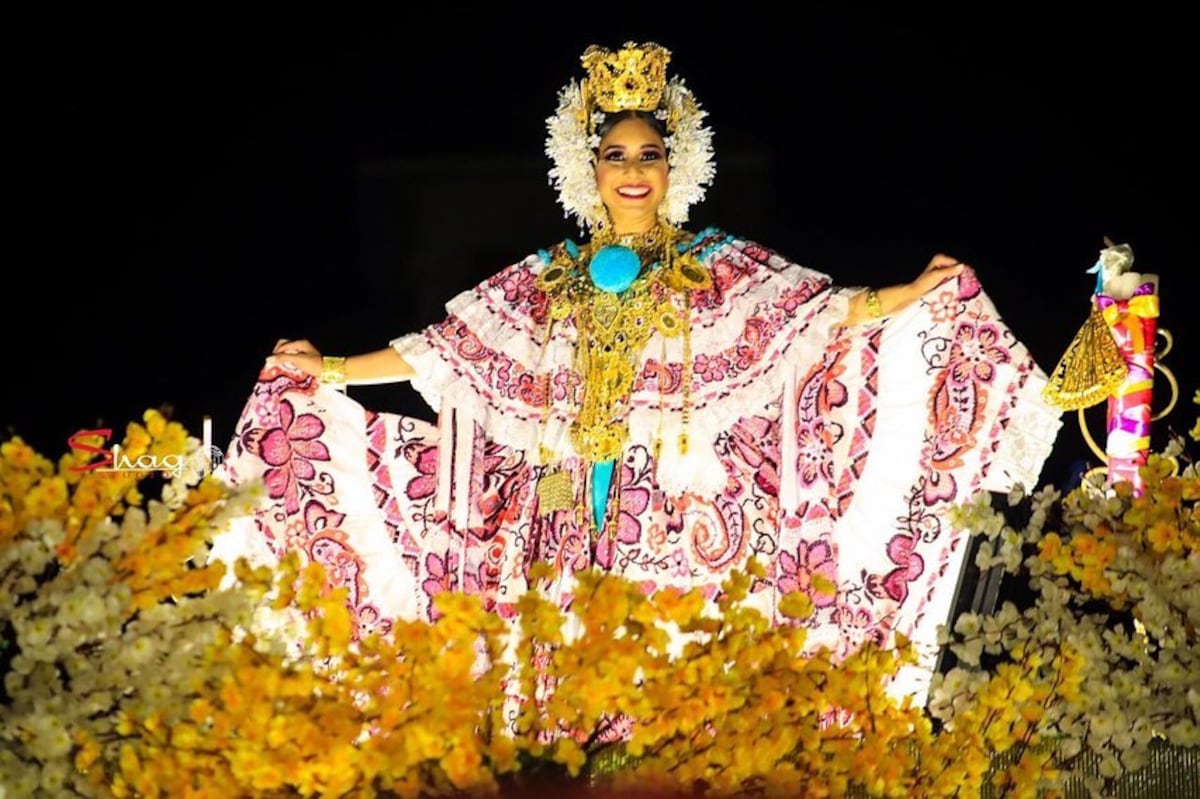 Fianeth Corro, reina de Calle Arriba de Las Tablas 2020 y el maratón de una reina durante los carnavales