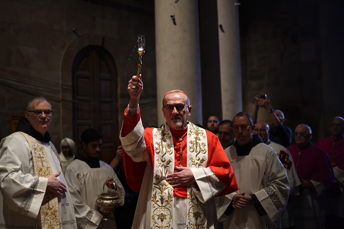 Así se vivió en Jerusalén el lavatorio de los pies durante el Jueves Santo