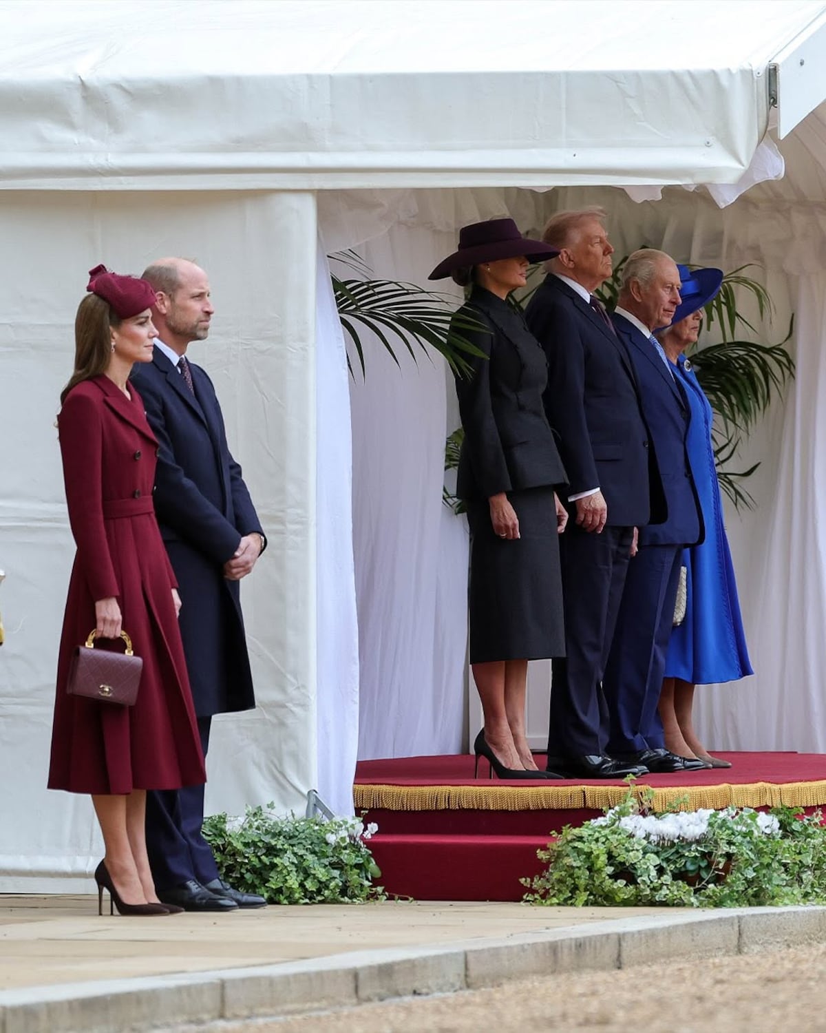 El encuentro entre Kate Middleton y Melania Trump en el Castillo de Windsor