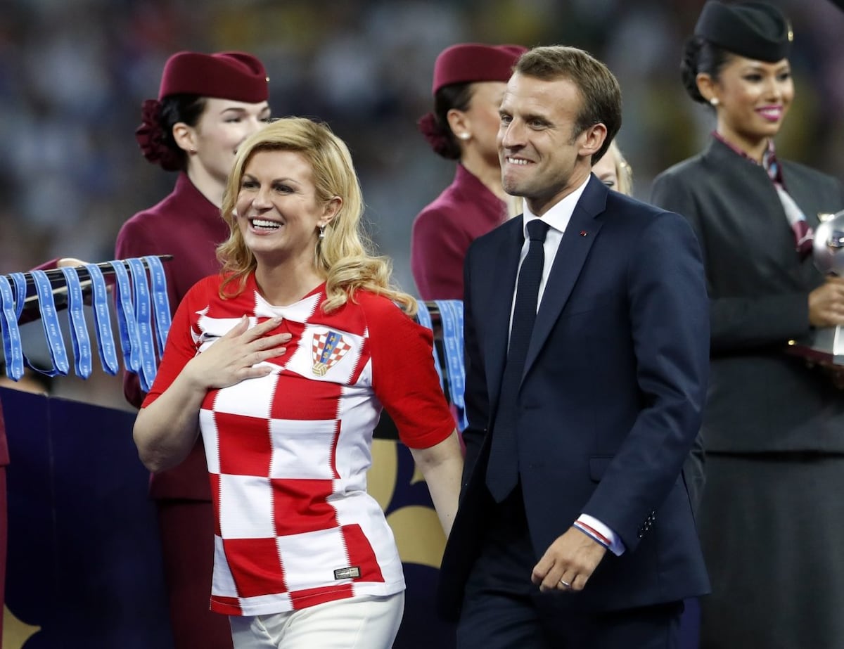 Las emotivas reacciones de la presidenta de Croacia en la final del Mundial