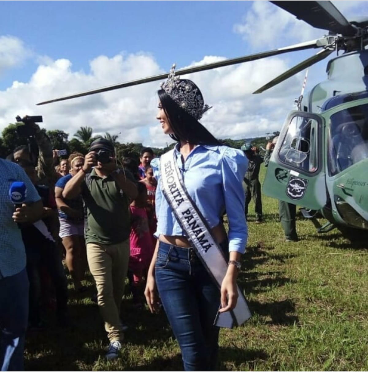 Rosa Montezuma visita su comarca por primera vez como Señorita Panamá