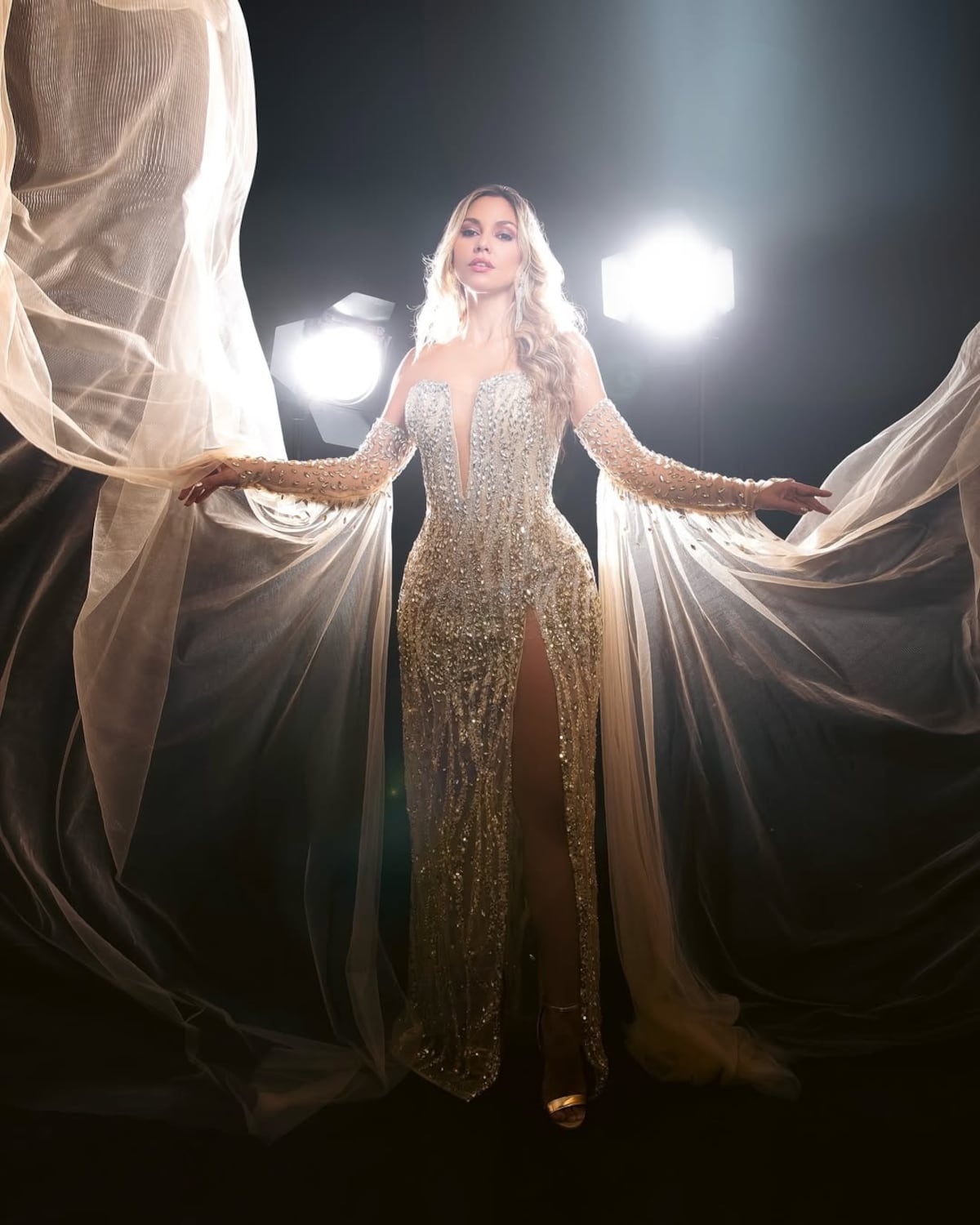 Marelissa Him y su vestido con más de 5 mil cristales para la final de Canta Conmigo