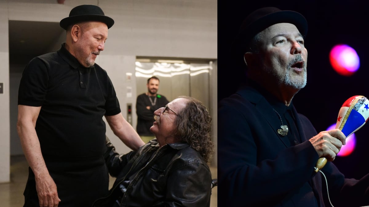 Rubén Blades se encuentra con Charly García antes de su concierto en Buenos Aires