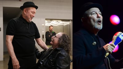 Rubén Blades se encuentra con Charly García antes de su concierto en Buenos Aires