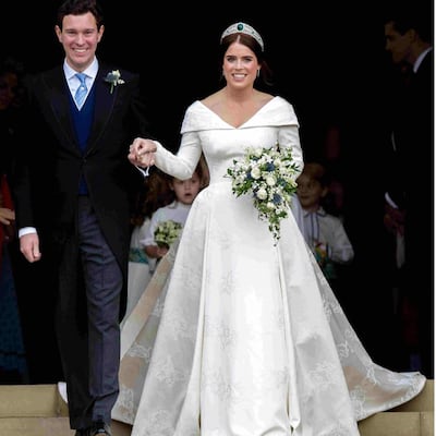 En una boda repleta de celebridades, se casa la princesa Eugenie, nieta de la reina Isabel II