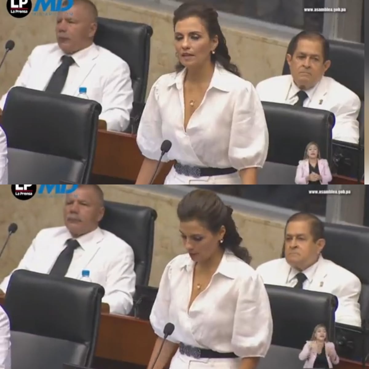 De blanco en la Asamblea Nacional