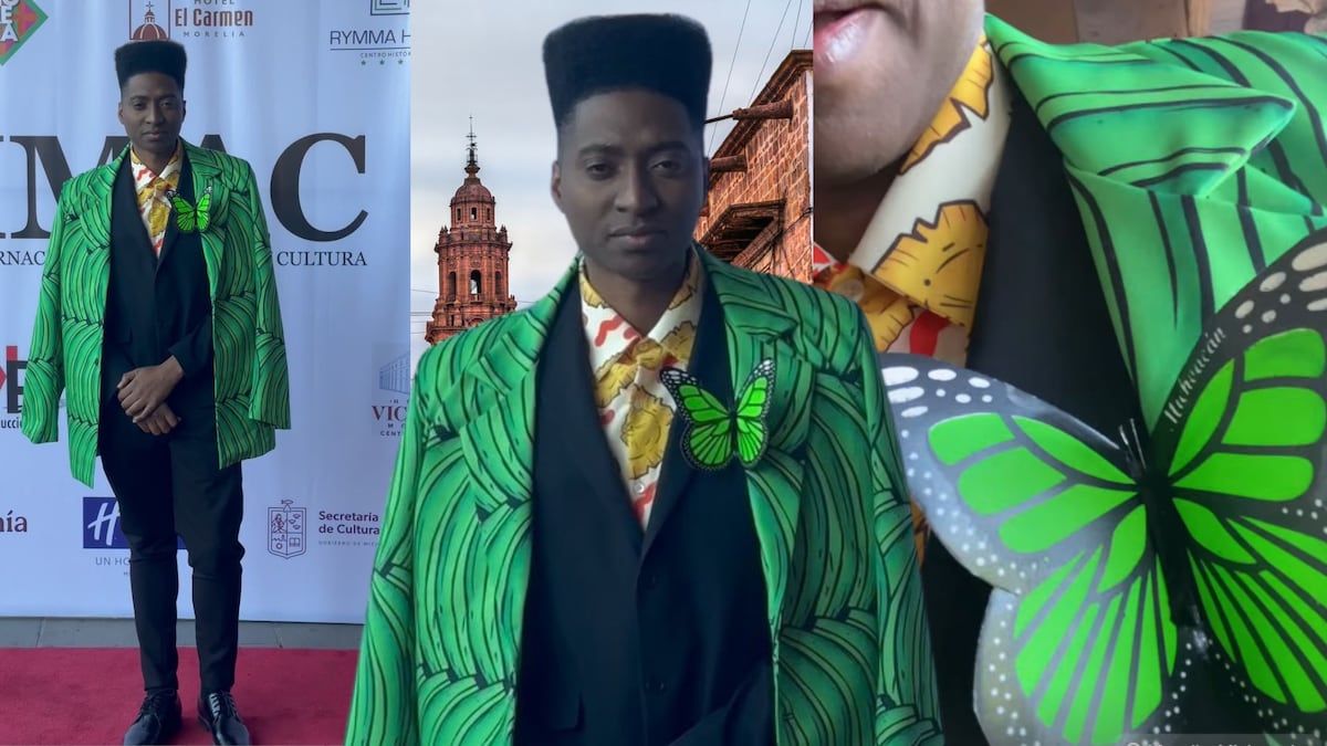 El blazer de plátano verde y la camisa de patacones de Jean Decort para representar a Panamá en México