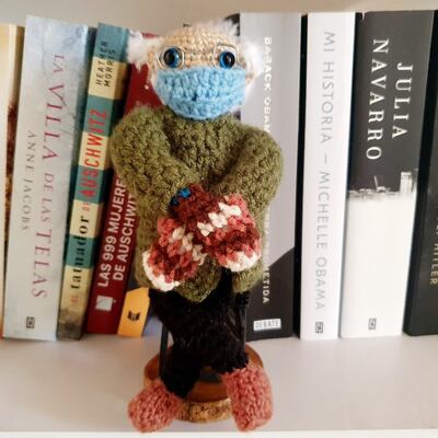 Bernie Sanders, en crochet hecho en Boquete