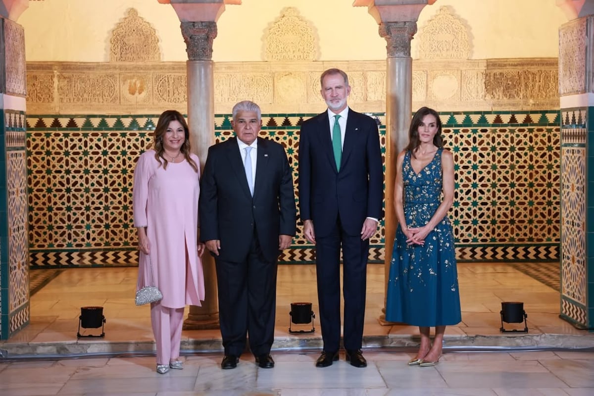 La primera dama de Panamá, Maricel de Mulino, y su primer encuentro oficial con la reina Letizia de España