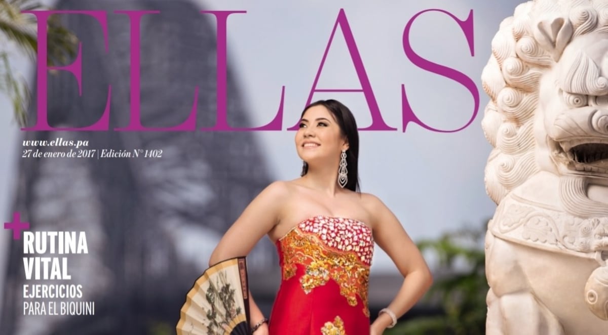 Cuando el monumento chino del Mirador del Puente de las Américas fue locación para una portada de ELLAS