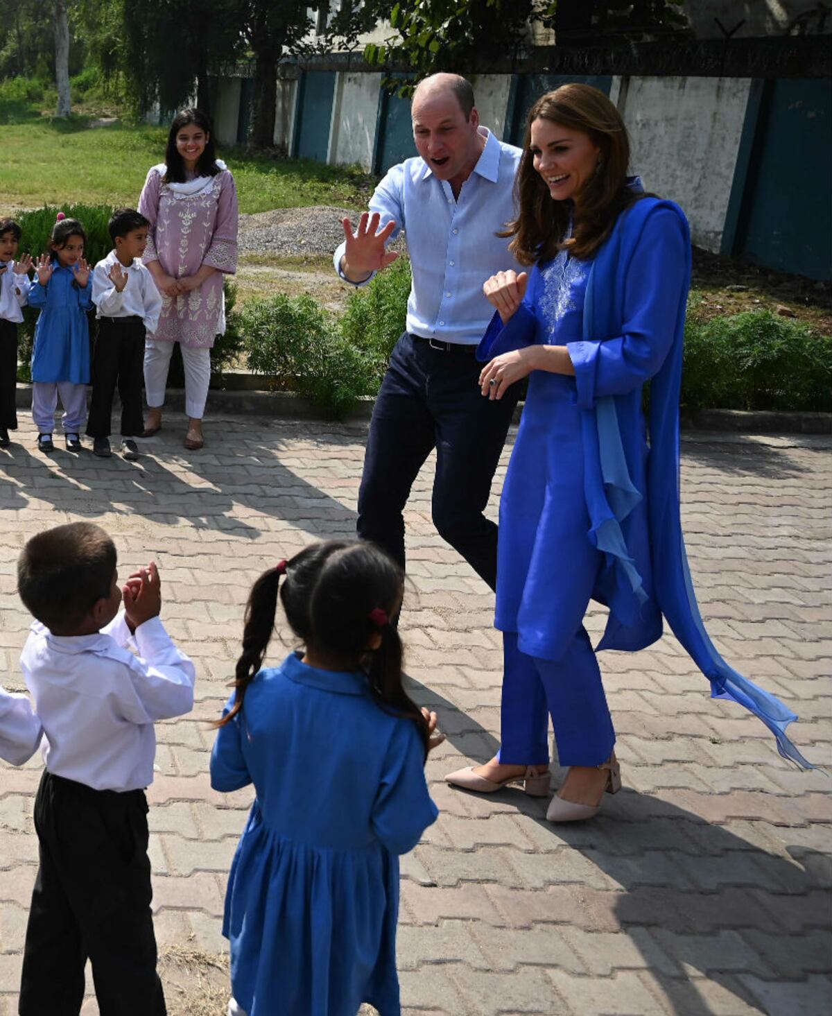 Los atuendos de la duquesa Kate en Pakistán