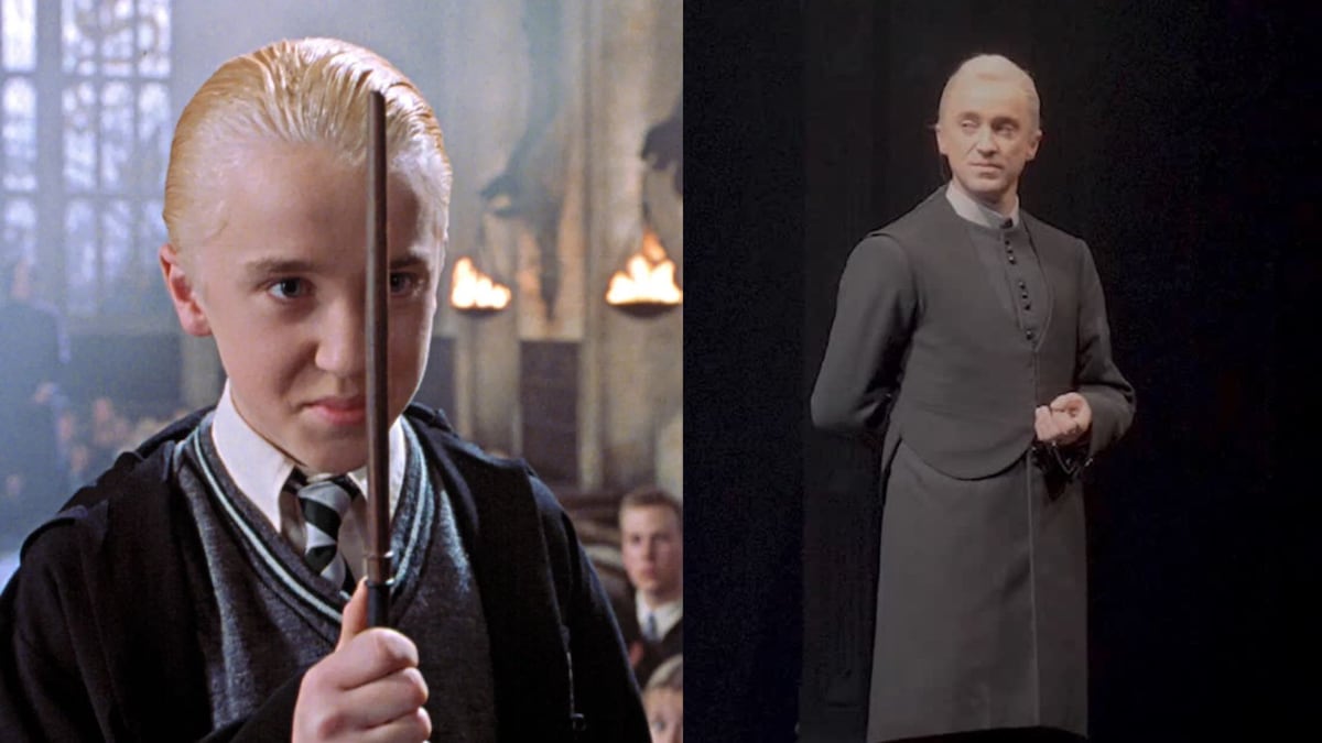 Así fue el regreso de Tom Felton como Draco Malfoy después de 14 años