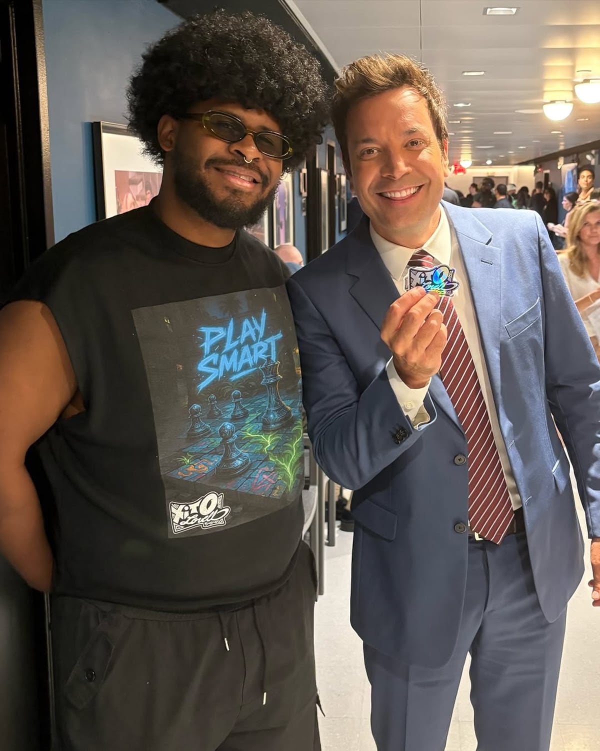 Xito Lovell, trombonista panameño, junto a J Balvin y Gilberto Santa Rosa en ‘The Tonight Show’ con Jimmy Fallon