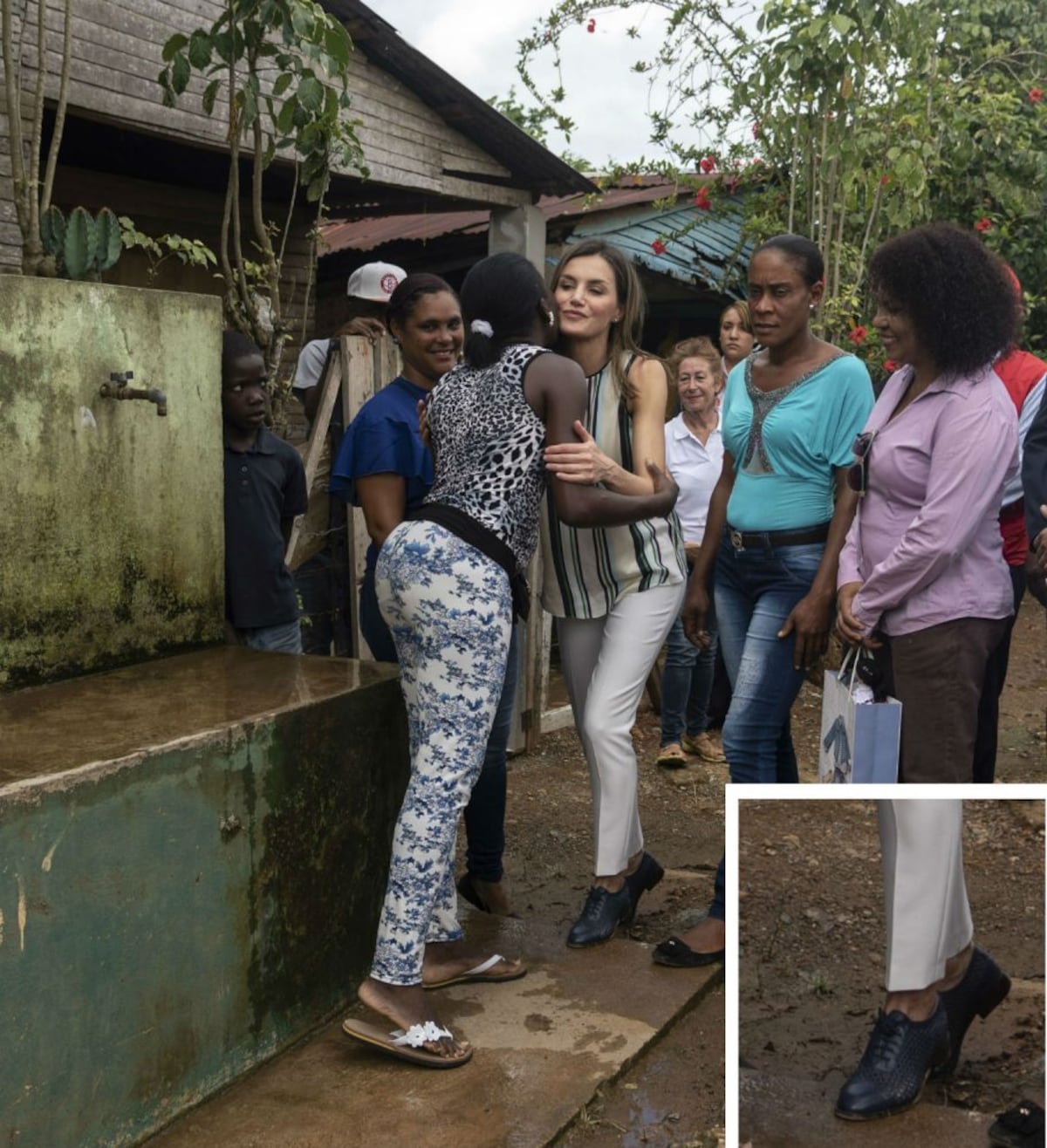 Las imágenes de la reina Letizia en un barrio rural en República Dominicana