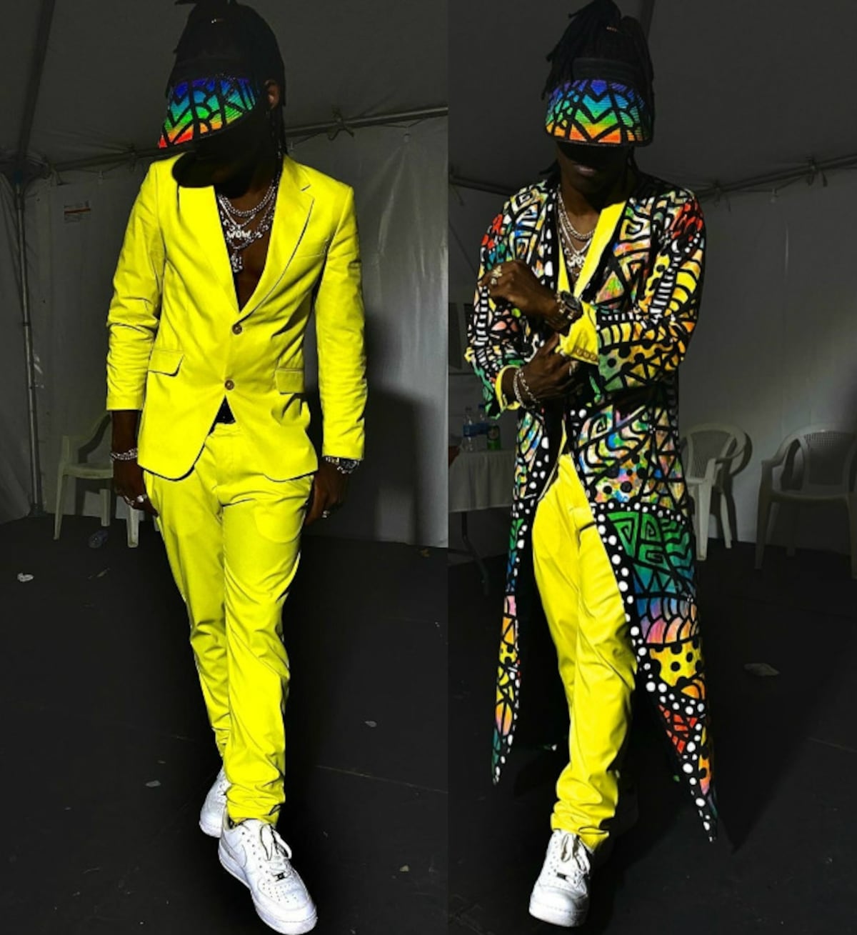 Italian Somali, el artista de los carnavales que se viste de diseñador