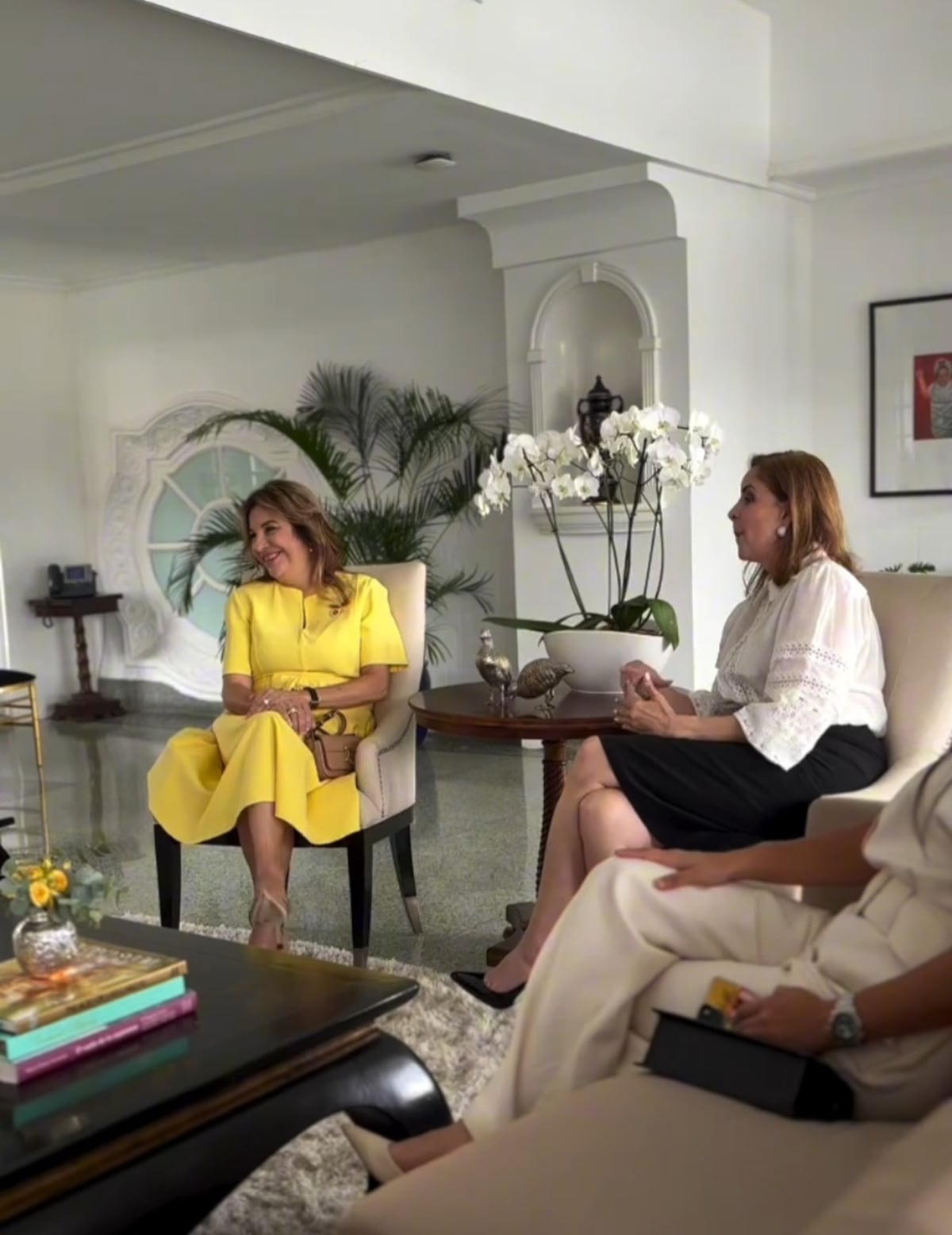 Transición de primera dama: primer encuentro entre Yazmín de Cortizo y Maricel de Mulino