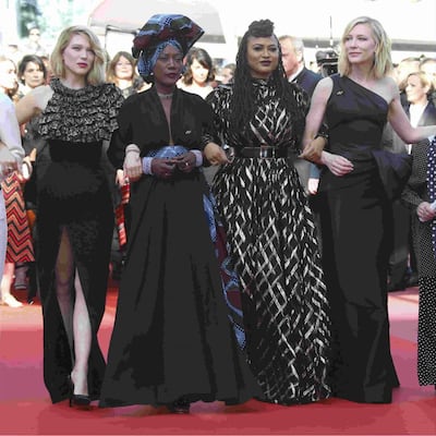 Estrellas femeninas del cine exigen igualdad salarial en Cannes