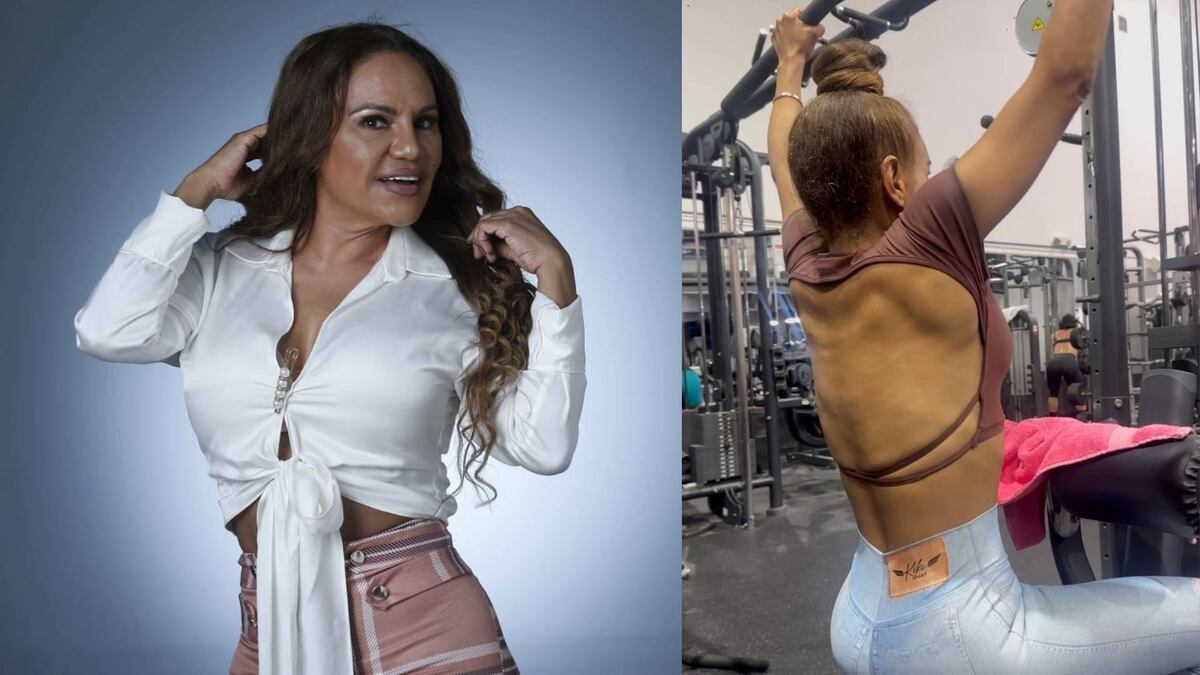 Sandra Sandoval presume su rutina de espalda y brazos en el gym: “Toy casi pa’ competencia 0 grasa”