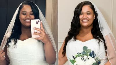 Al altar sin ‘make up’: la novia que se casó sin maquillaje y se volvió viral en TikTok