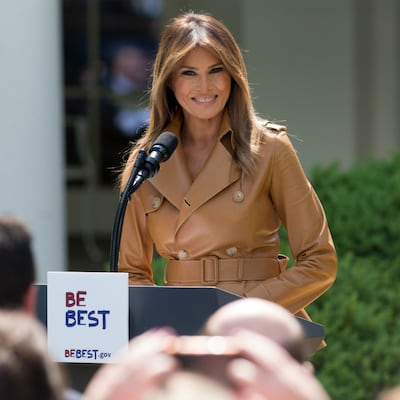 Melania Trump presenta su campaña como primera dama