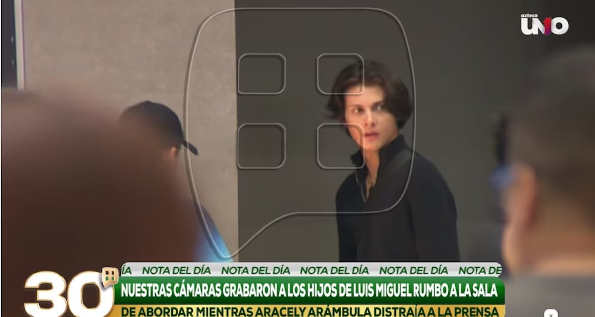 Revelan primeras imágenes del hijo mayor de Luis Miguel y Aracely Arámbula tras años de anonimato
