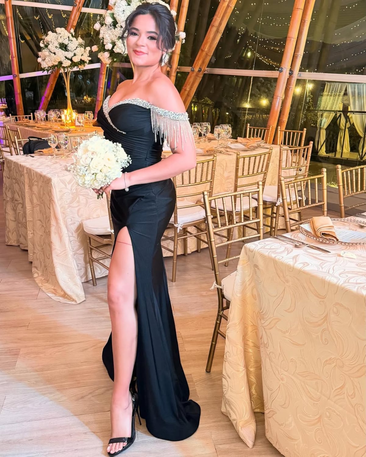 El vestido negro de la alcaldesa Irma Hernández en la boda de una de sus amigas