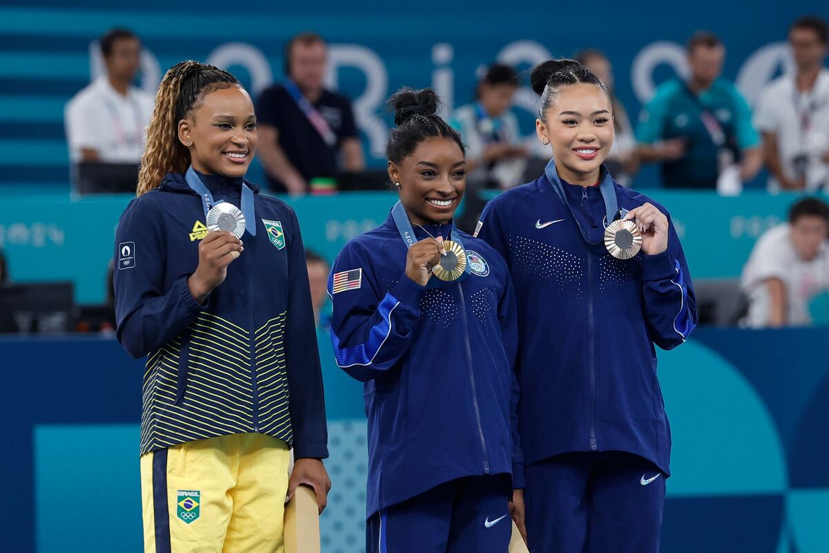 Simone Biles, medalla de oro en el All-Around Femenino de Gimnasia Artística de París 2024