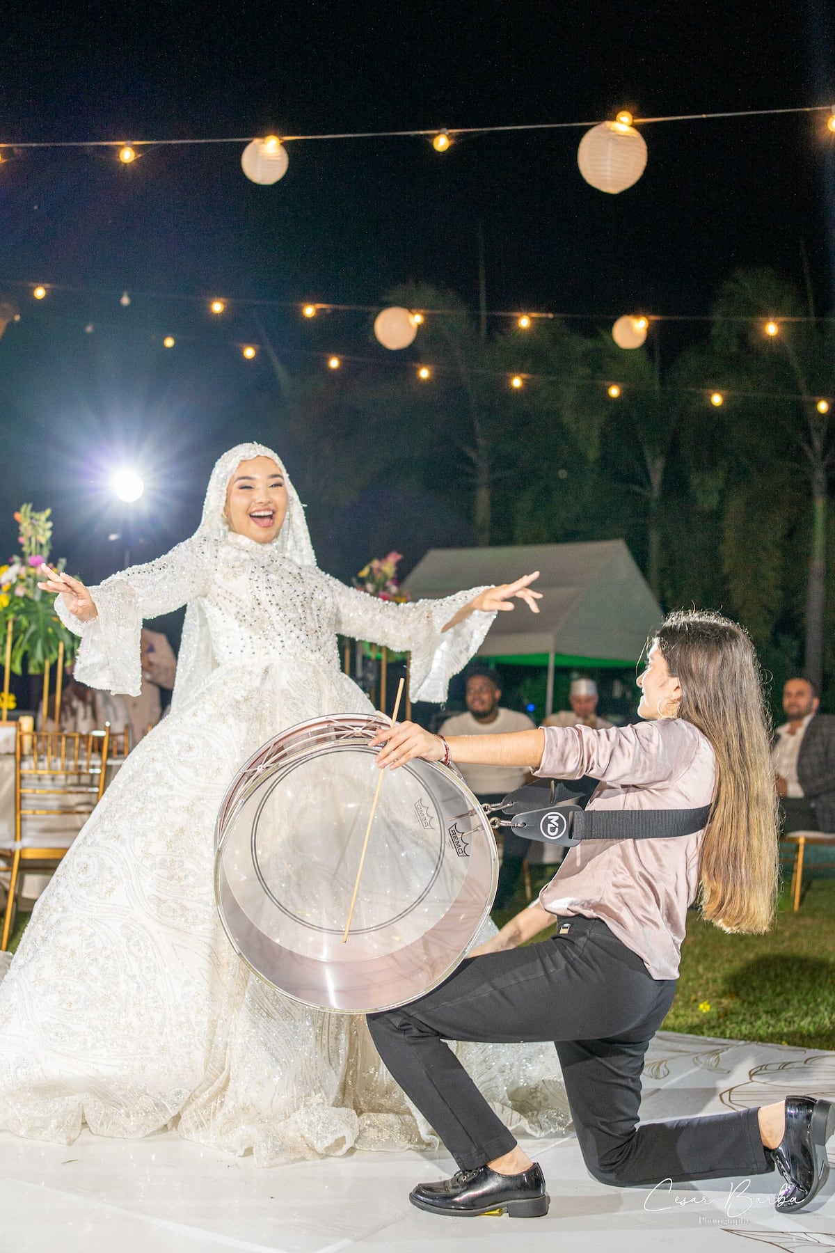 La boda multicultural de la tiktoker panameña Adri Nazt en Chitré