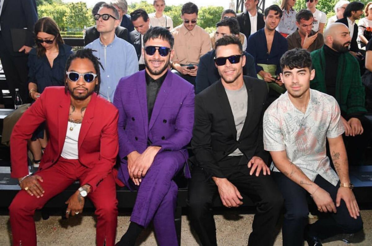 Las celebridades en las semanas de la moda masculina