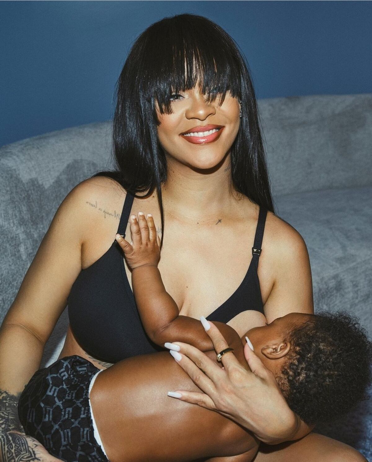 Sostenes de maternidad estilo Rihanna