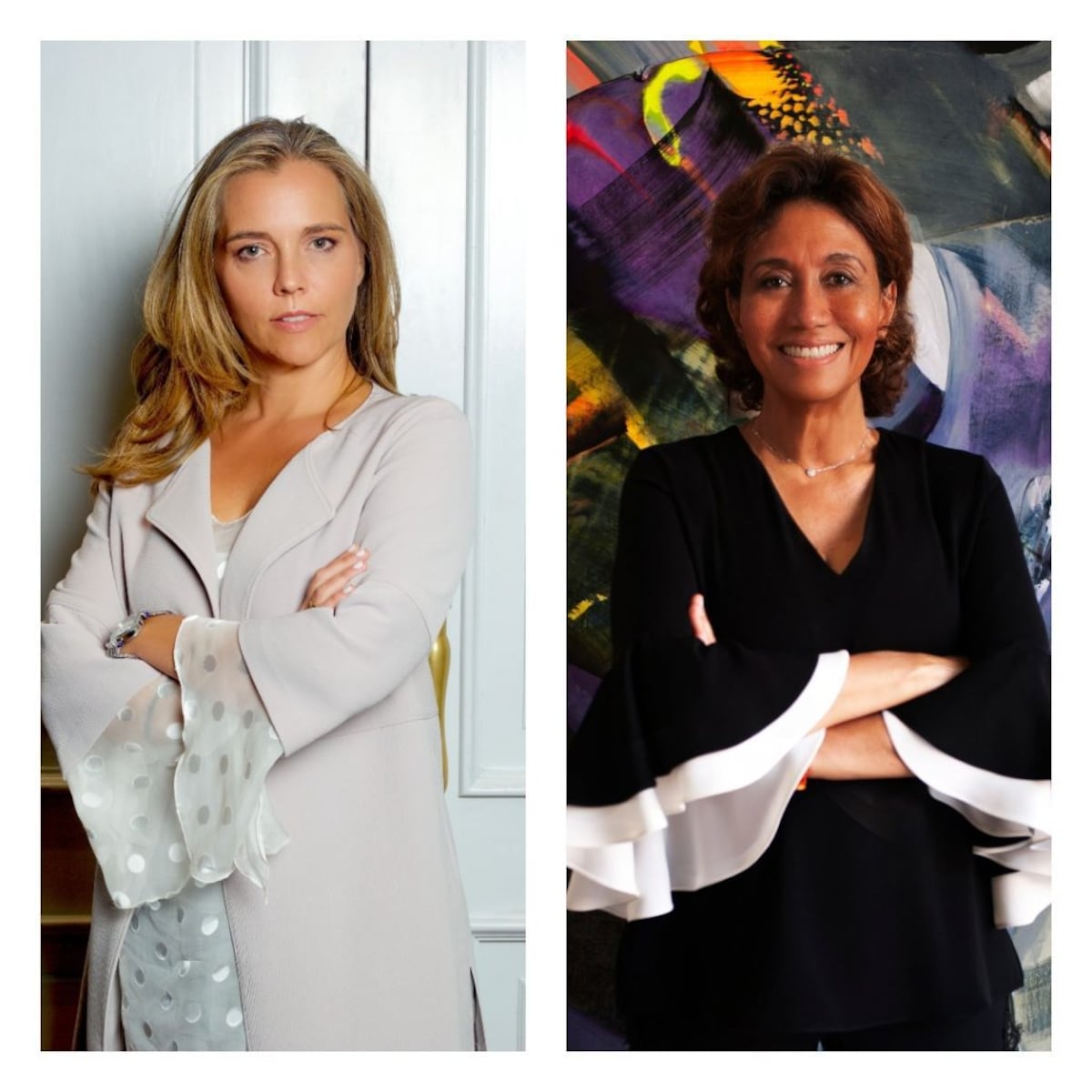 Vestida de arte, las pinturas de Olga Sinclair en la nueva colección de Pilar Sainz