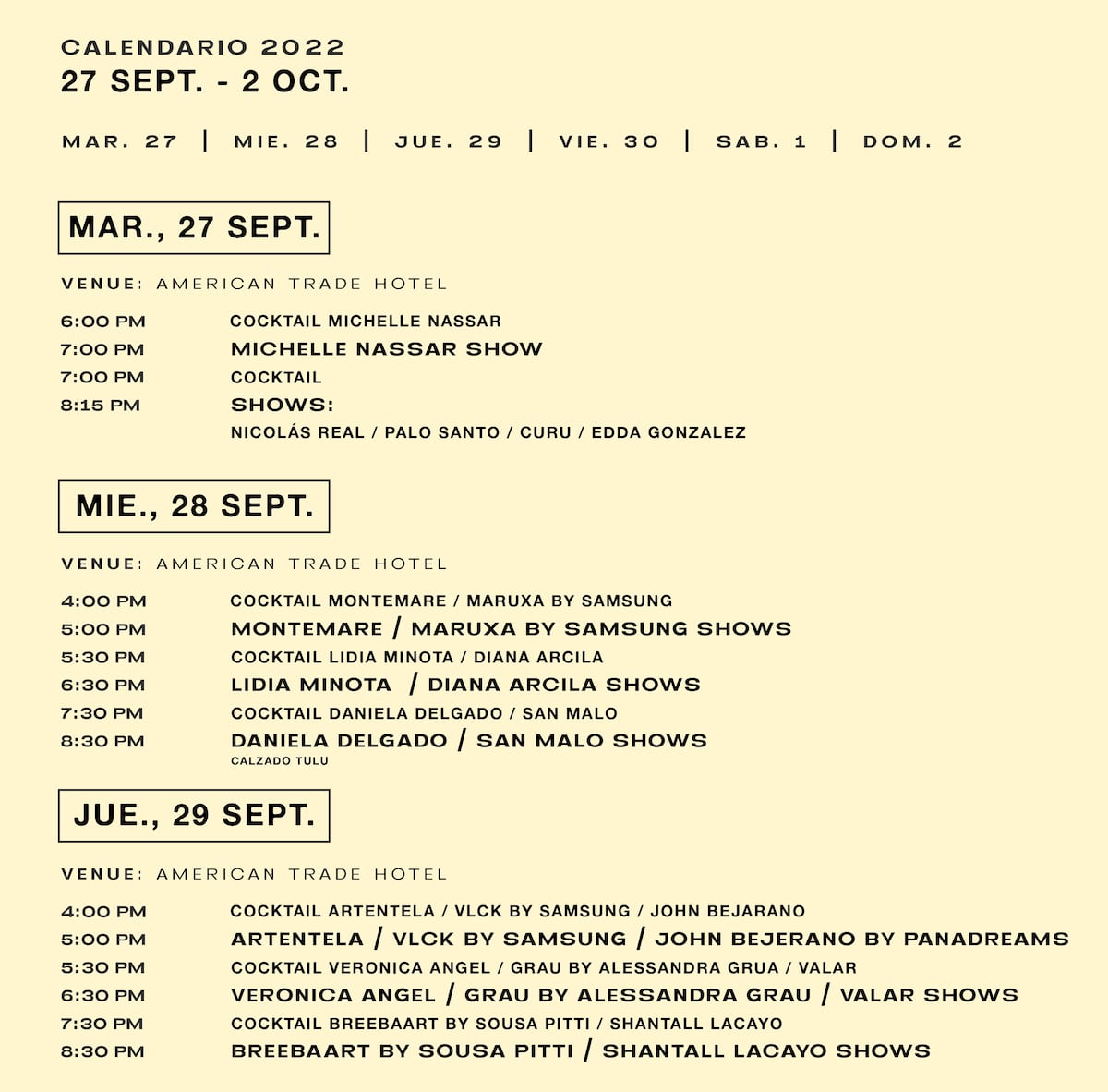 Panamá Fashion Week: estas son las fechas, la agenda y los diseñadores