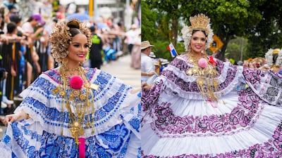 Las reinas de Calle Abajo de las Tablas participaron de festividades en Bucaramanga, Colombia