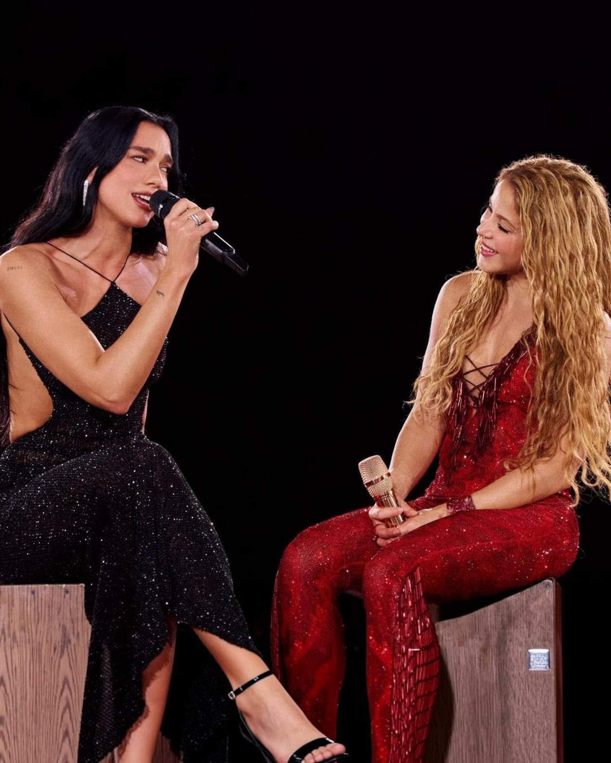 Dua Lipa sorprende en concierto de Shakira en Madrid y cantan juntas Antología