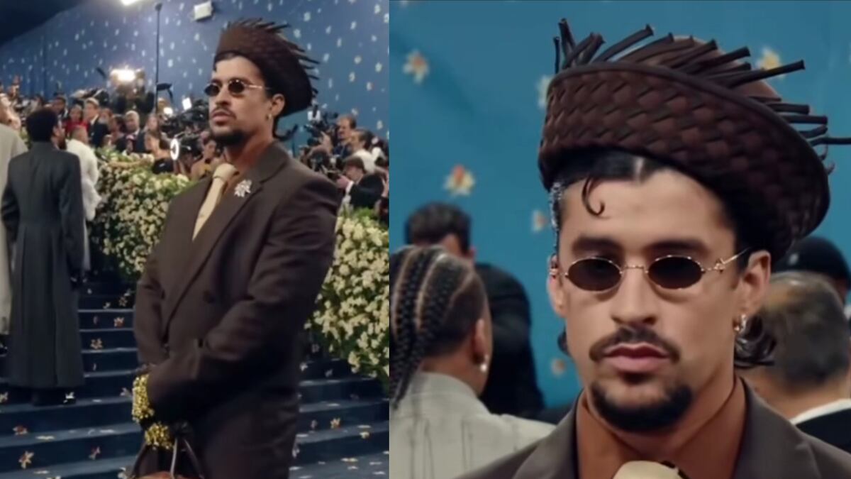 Con un traje de Prada y un sombrero de pava, Bad Bunny deslumbra en la Met Gala 2025