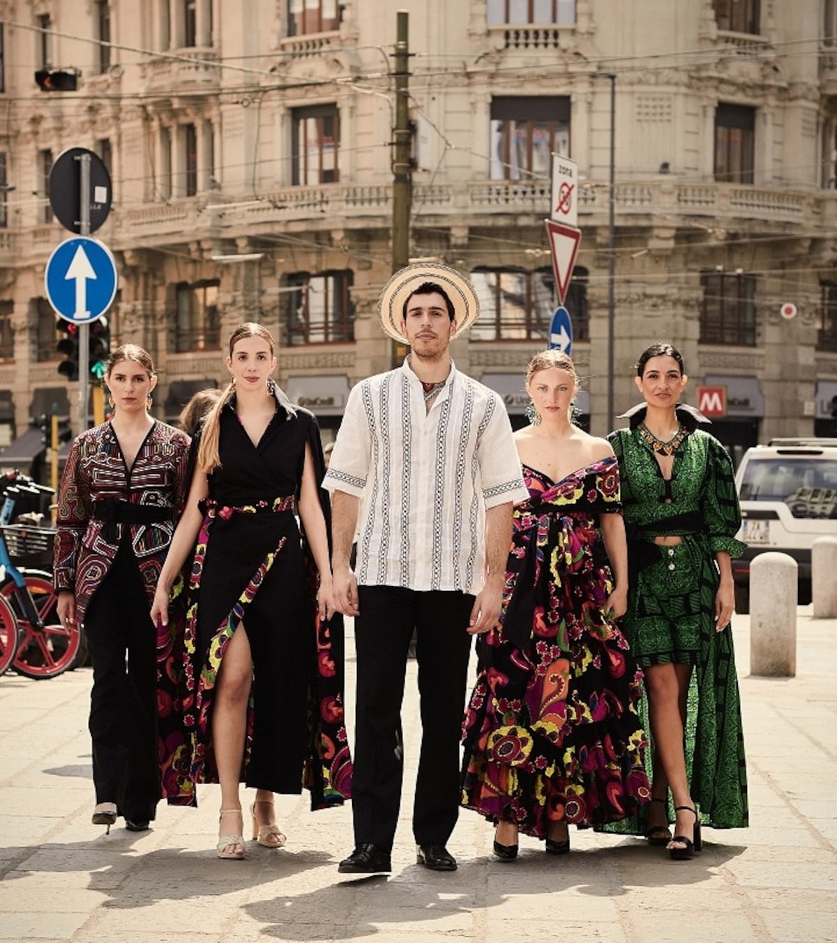 Moda panameña por las calles de Milán, Italia