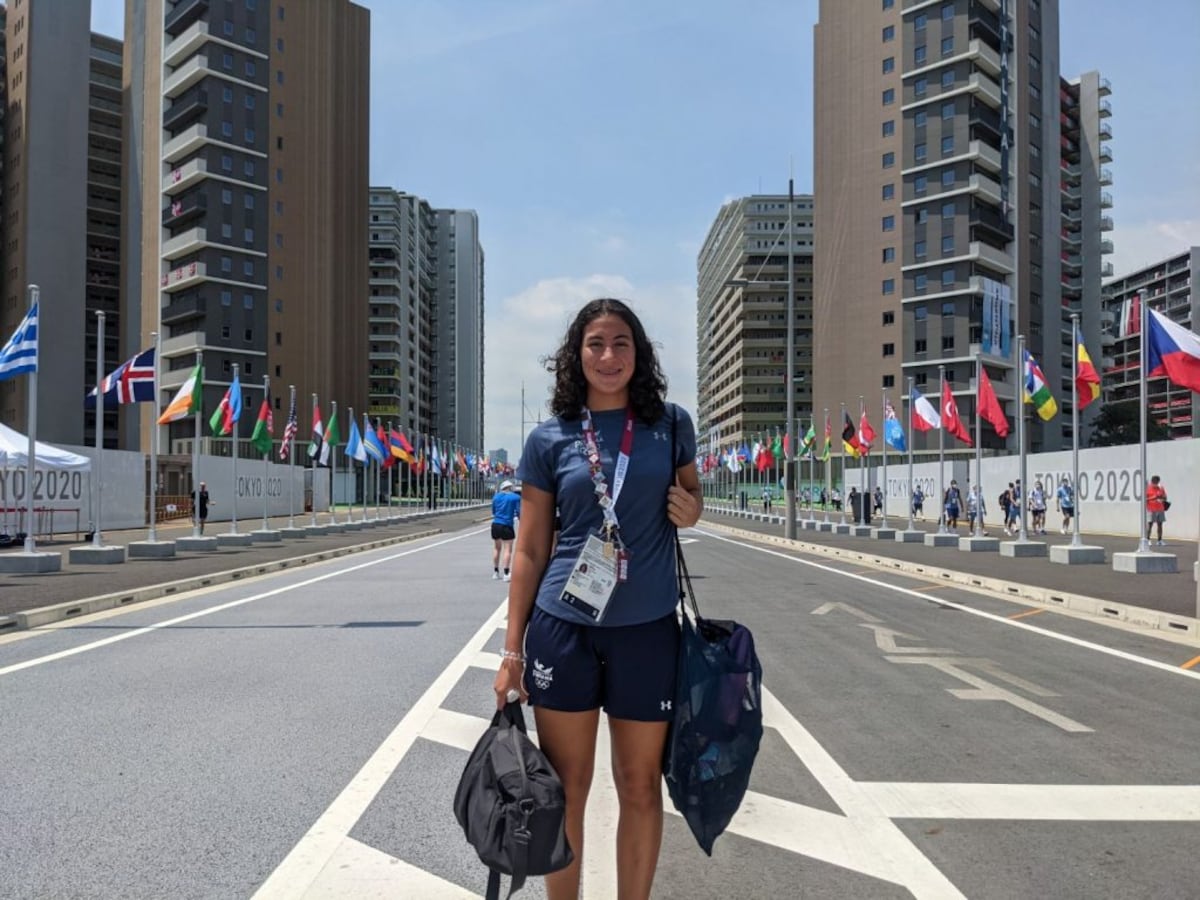 Emily Santos, la nadadora de oro de Panamá