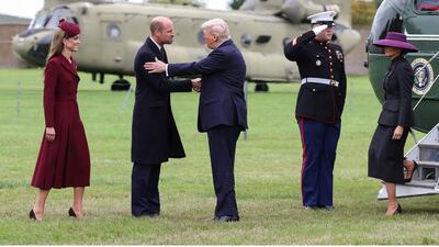 El encuentro entre Kate Middleton y Melania Trump en el Castillo de Windsor
