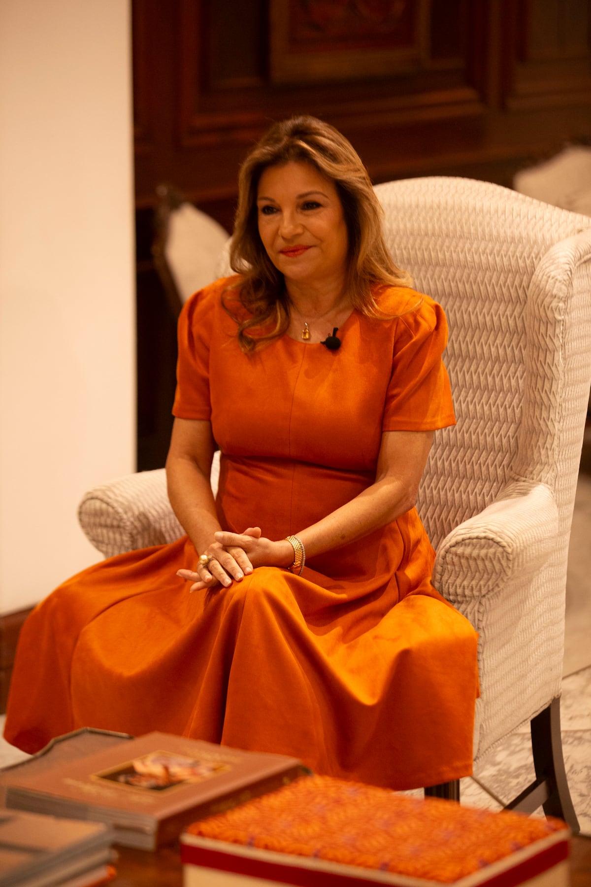 Con un toque Ferragamo: Maricel de Mulino y su vestido y accesorios para el encuentro con Melania Trump en la Casa Blanca