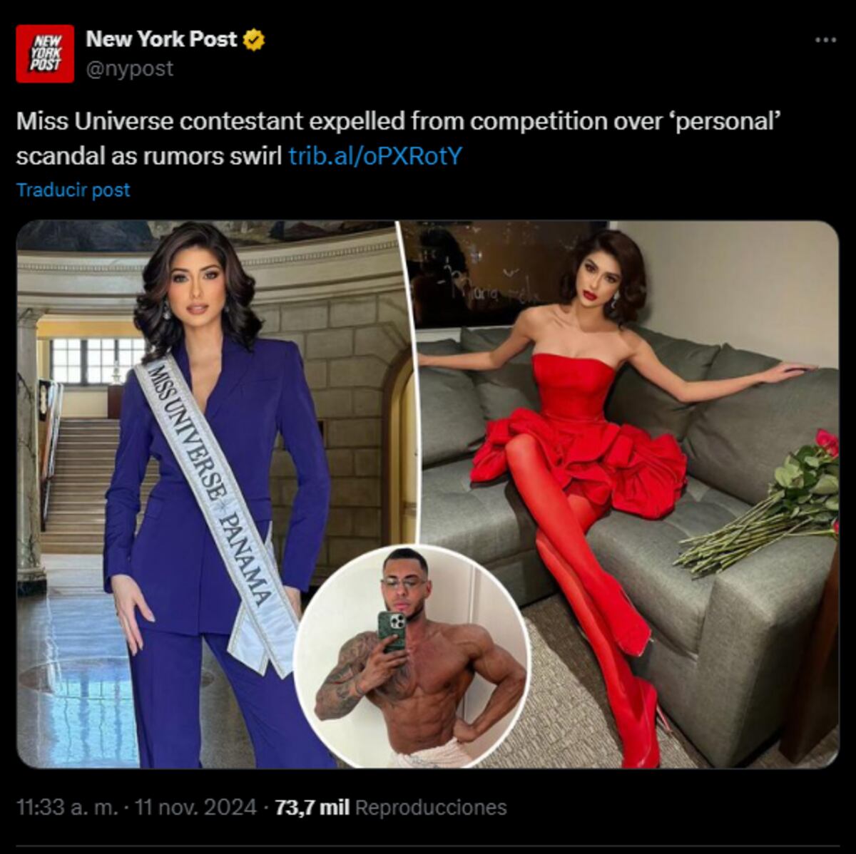 El caso de Miss Panamá, Italy Mora, y su expulsión de Miss Universo llega a ‘The New York Post’
