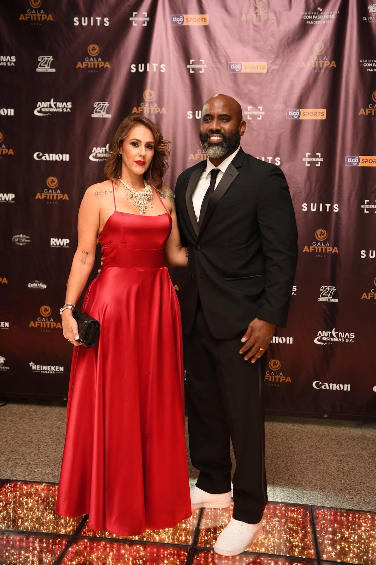 Así lucieron las estrellas de fútbol panameño en la alfombra roja de los premios Afutpa 2024