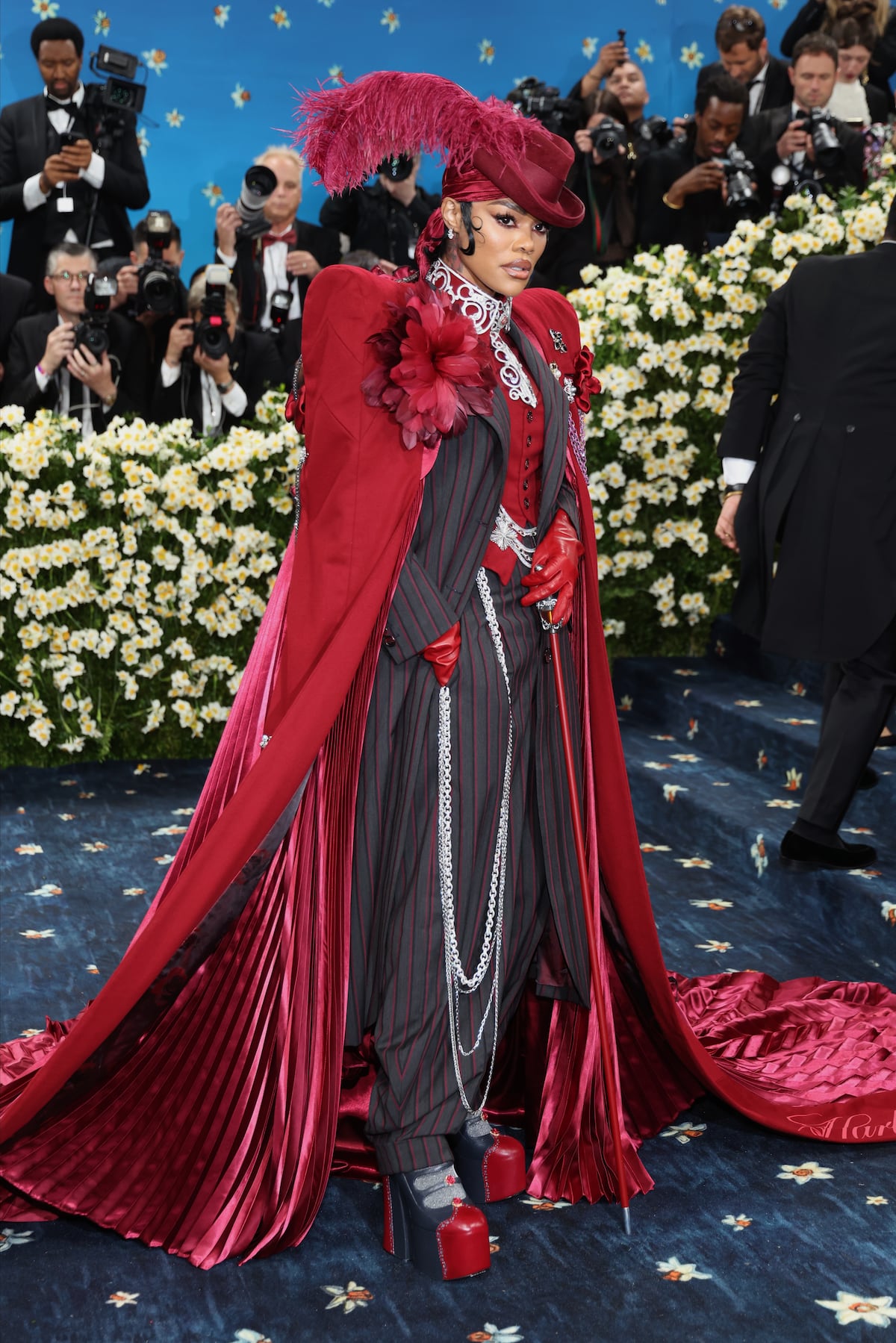 Teyana Taylor y su atuendo por la diseñadora de Black Panther para la gala del Met