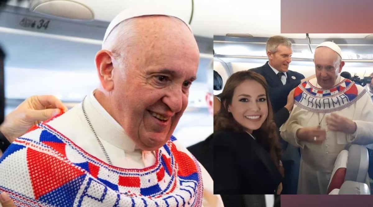 El collar de chaquiras Ngäbe-Buglé que usó el papa Francisco en su viaje a Panamá para la JMJ