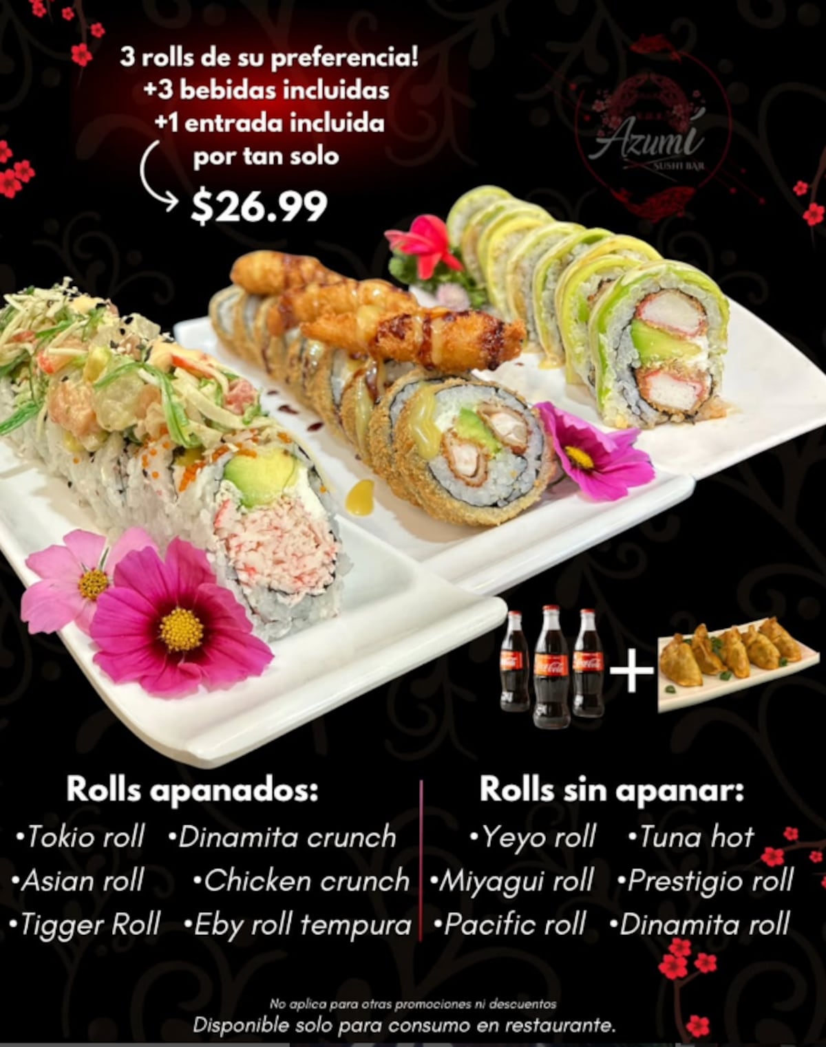 7 promociones para comer sushi en ciudad de Panamá