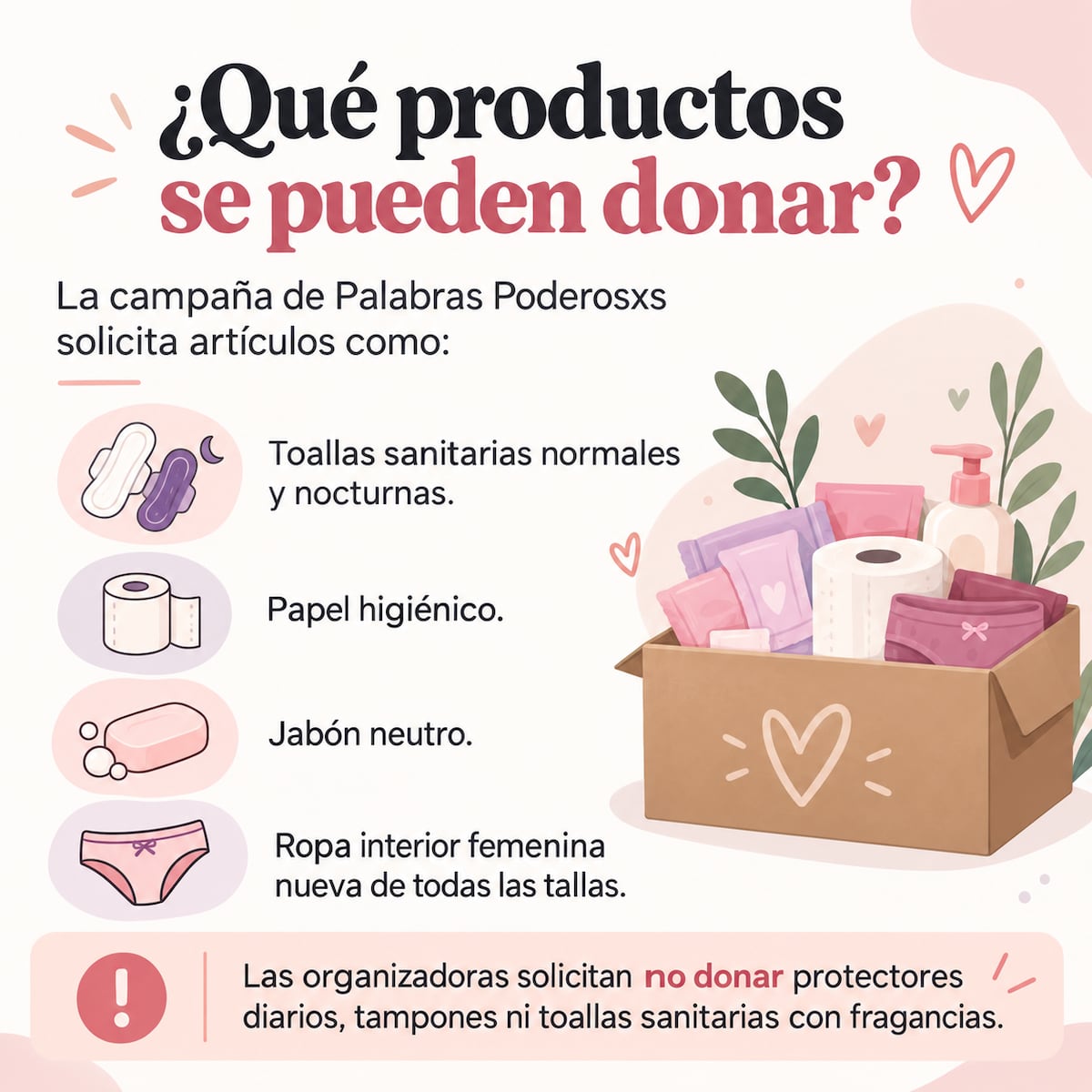 Dónde donar toallas sanitarias para las afectadas por el sismo en Panamá