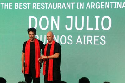 El restaurante argentino Don Julio fue elegido como el mejor de Latinoamérica en 2024