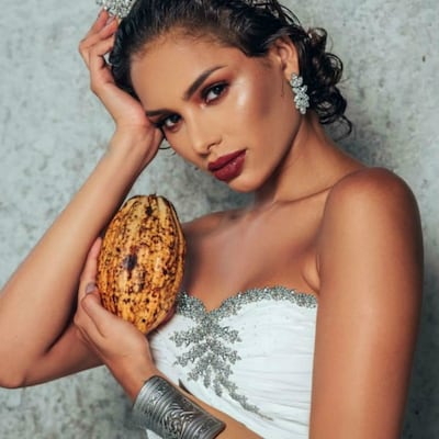 La panameña Angie Keith, primera finalista en concurso de belleza en Venezuela